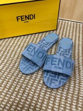 Fendi Women's Blue Authentic Sandals